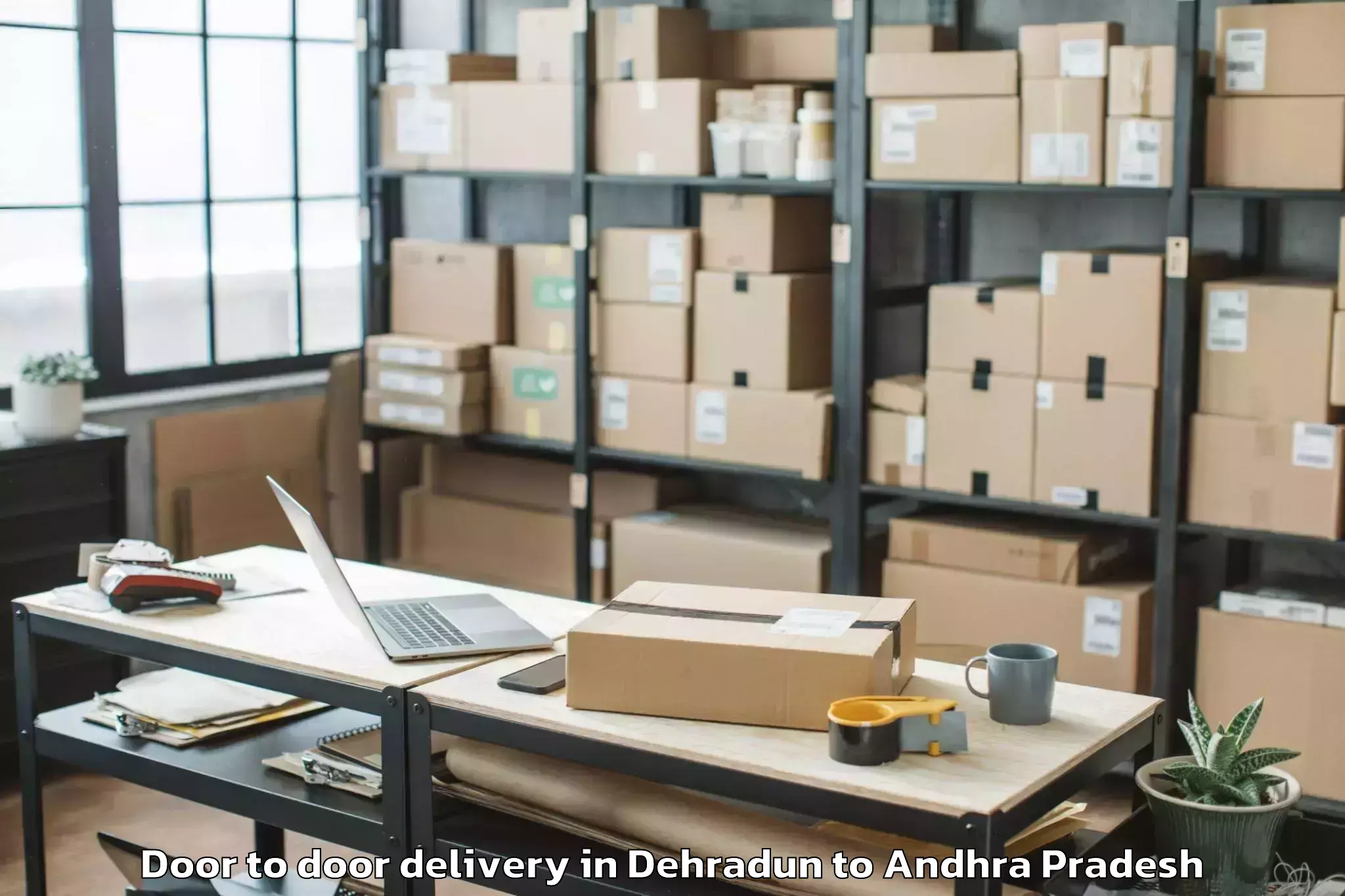 Reliable Dehradun to Nadendla Door To Door Delivery